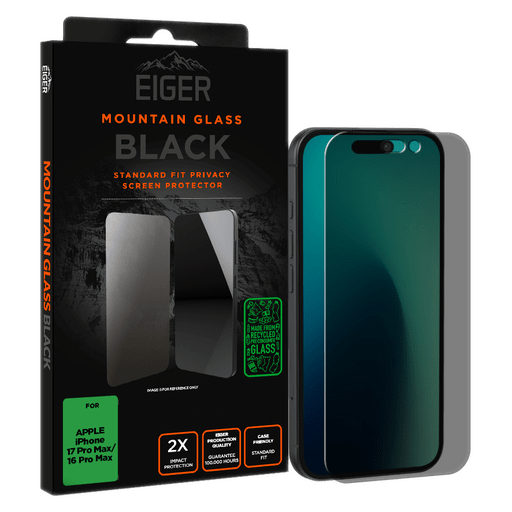 Eiger iPhone 17 Pro Max/16 Pro Max Display-Schutzglas Privacy