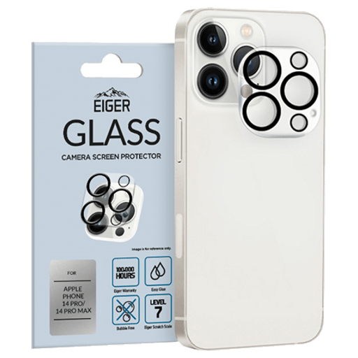 Eiger iPhone 14 Pro/14 Pro Max 3D Kamera-Schutzglas