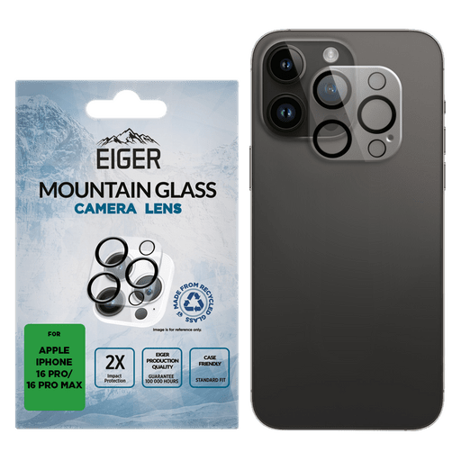 Eiger iPhone 16 Pro / 16 Pro Max Kamera-Schutzglas