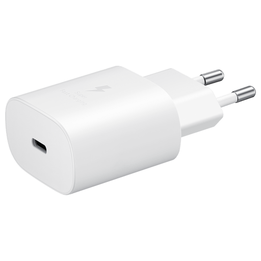 Samsung Handy Ladegerät 220V USB C fast charging 25W Weiss