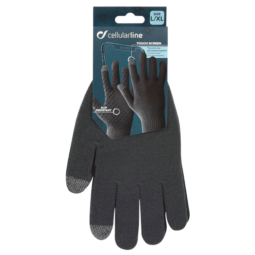 cellularline Sense Touch Handschuhe für Smartphones schwarz