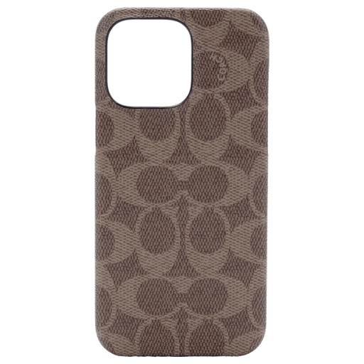 Coach iPhone 14 Pro Max Handyhülle Leder Braun