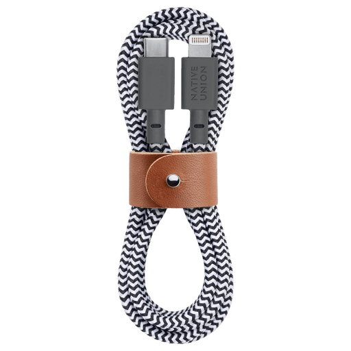 Native Union Ladekabel USB C zu Lightning (1.2m) Zebra Schwarz
