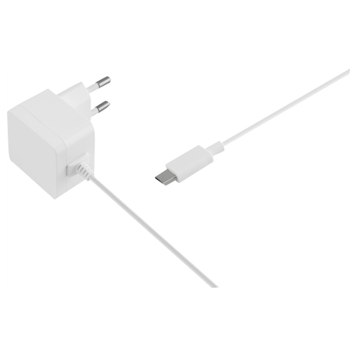 itStyle Handy Ladegerät 220V USB C Weiss ganzes Kabel Weiss