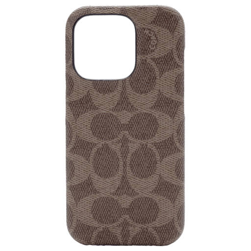 Coach iPhone 14 Pro Handyhülle Leder Braun