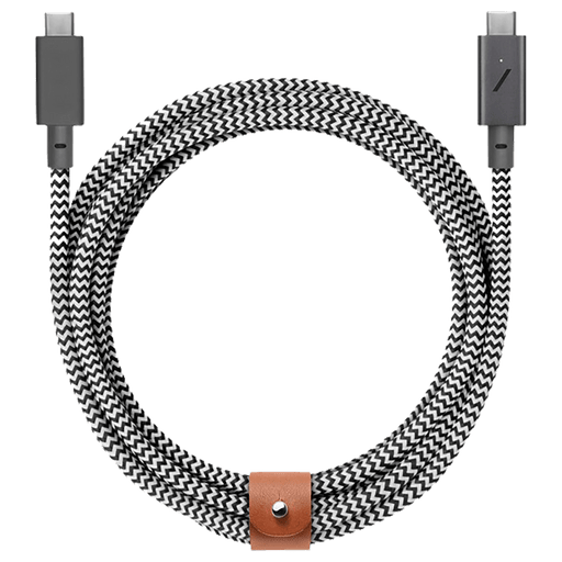 Native Union Ladekabel USB C zu USB C (2.4m) Zebra Schwarz
