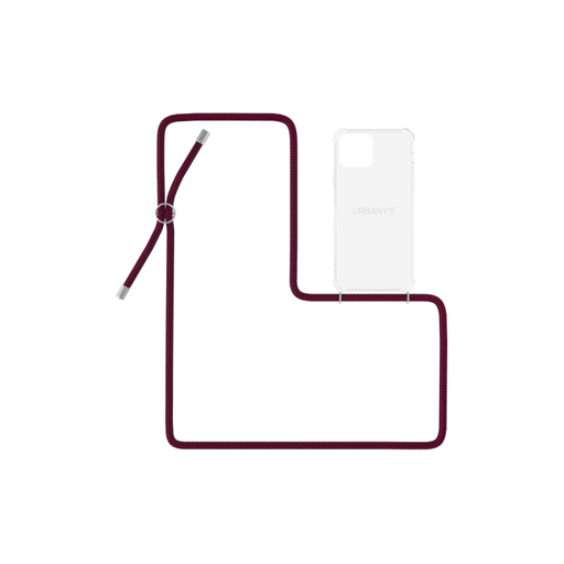 Urbany's Urbany's Necklace Case iPhone 11 Pro Max Red Wine Transparen