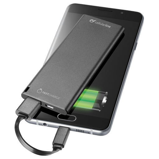 cellularline Powerbank Slim 3000 mAh Fast Charge Schwarz Schwarz