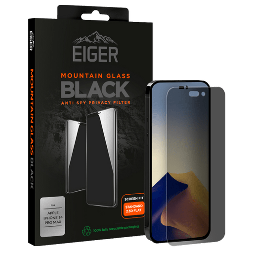 Eiger iPhone 14 Pro Max Displayschutzfolie 2.5D Privacy