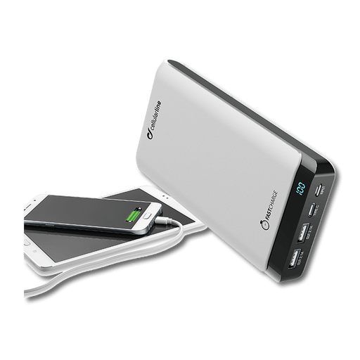 cellularline Powerbank 20000 mAh Fast Charge USB C Weiss White