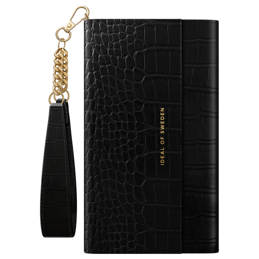 iDeal of Sweden iPhone 12/12 Pro Clutch Jet Black Croco