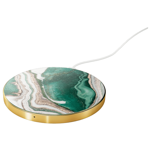 iDeal of Sweden Wireless Handy Ladegerät Plate Marmor Grün