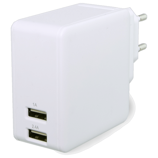 itStyle Handy Ladegerät 3 in 1 USB Powerbank 5000 mAh Weiss ohne Kabel Weiss