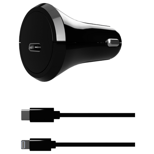 itStyle Charger 12V USB C to Lightning 3A black seperate cable Schwarz