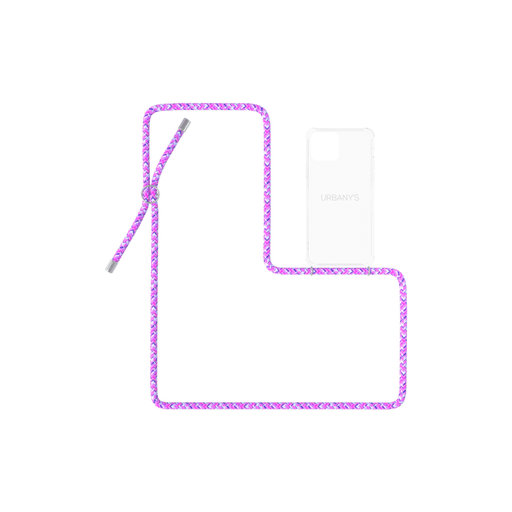 Urbany's Urbany's Necklace Case iPhone 12 / 12 Pro Lollipop Transpare