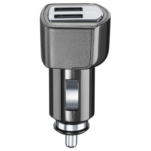 cellularline Handy Ladegerät 12V 2x USB C fast charging Schwarz ohne Kabel Schwarz