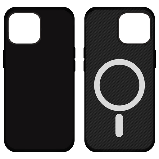 itStyle Premium iPhone 13 Pro Premium Leder-Handyhülle mit MagSafe Schwarz