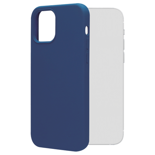 itStyle Premium iPhone 12/12 Pro Silikon Handyhülle mit MagSafe Navy Blue