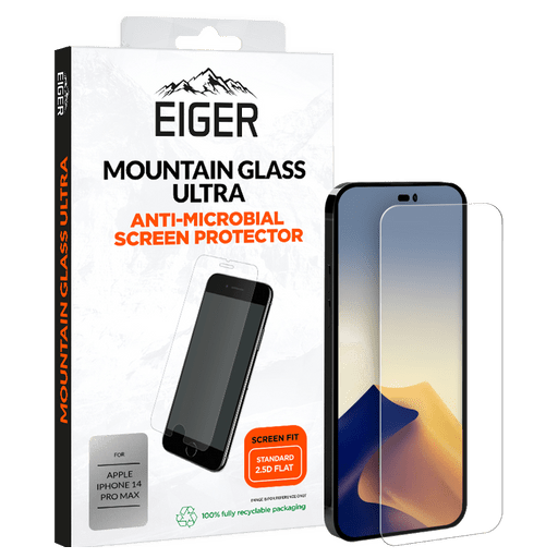 Eiger iPhone 14 Pro Max Ultra 2.5D Mountain Display-Schutzglas