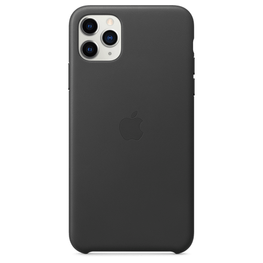 Apple iPhone 11 Pro Max Handyhülle Leder Schwarz