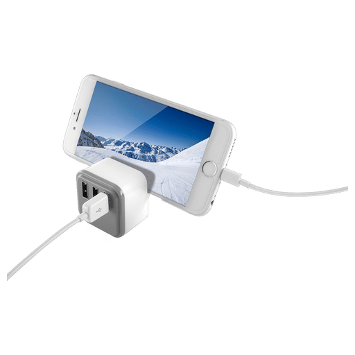 itStyle Handy Ladegerät 220V 3x Micro USB 3,A Weiss ohne Kabel