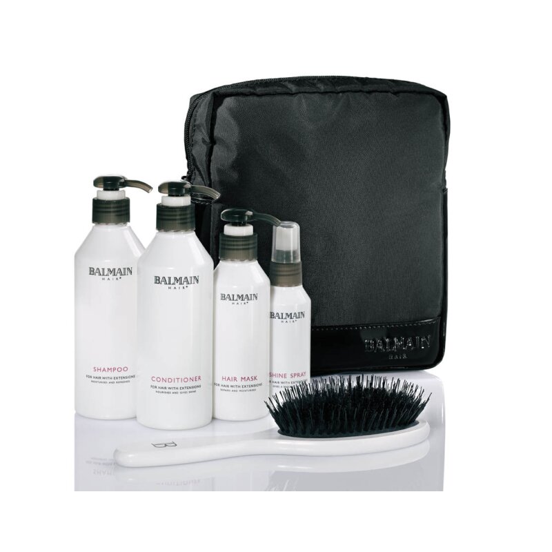 Balmain Beauty Bag inkl. Shampoo 250 ml Cond. 250 ml Maske 150 ml Shine Spray 75 ml
