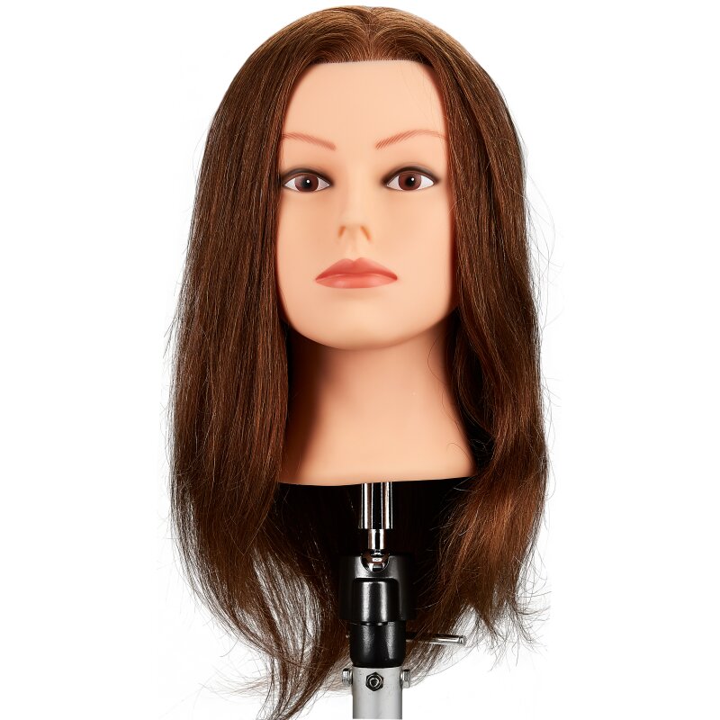 Fripac Übungskopf 40 cm 100% Echthaar, hellbraun