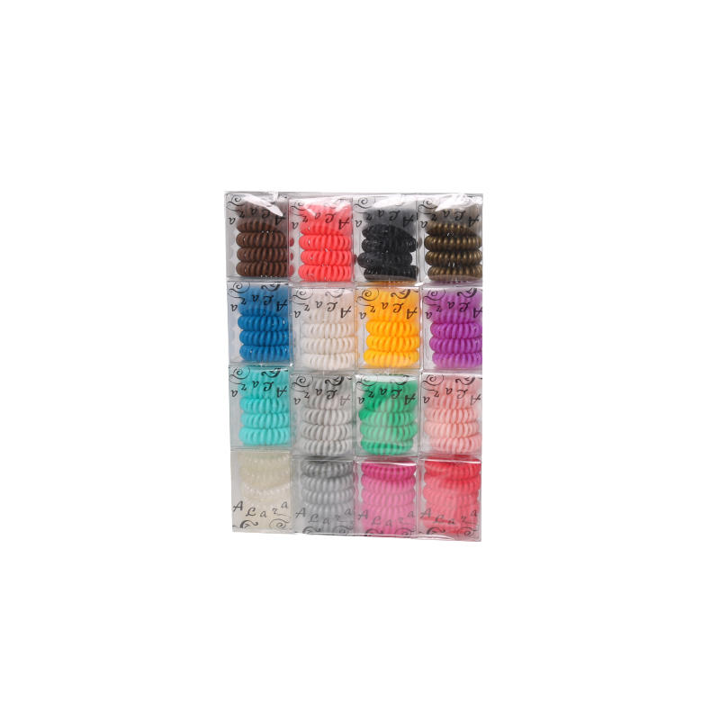 A&A Haargummi Telefonkabel 16 versch. Farben á 5 Haargummis