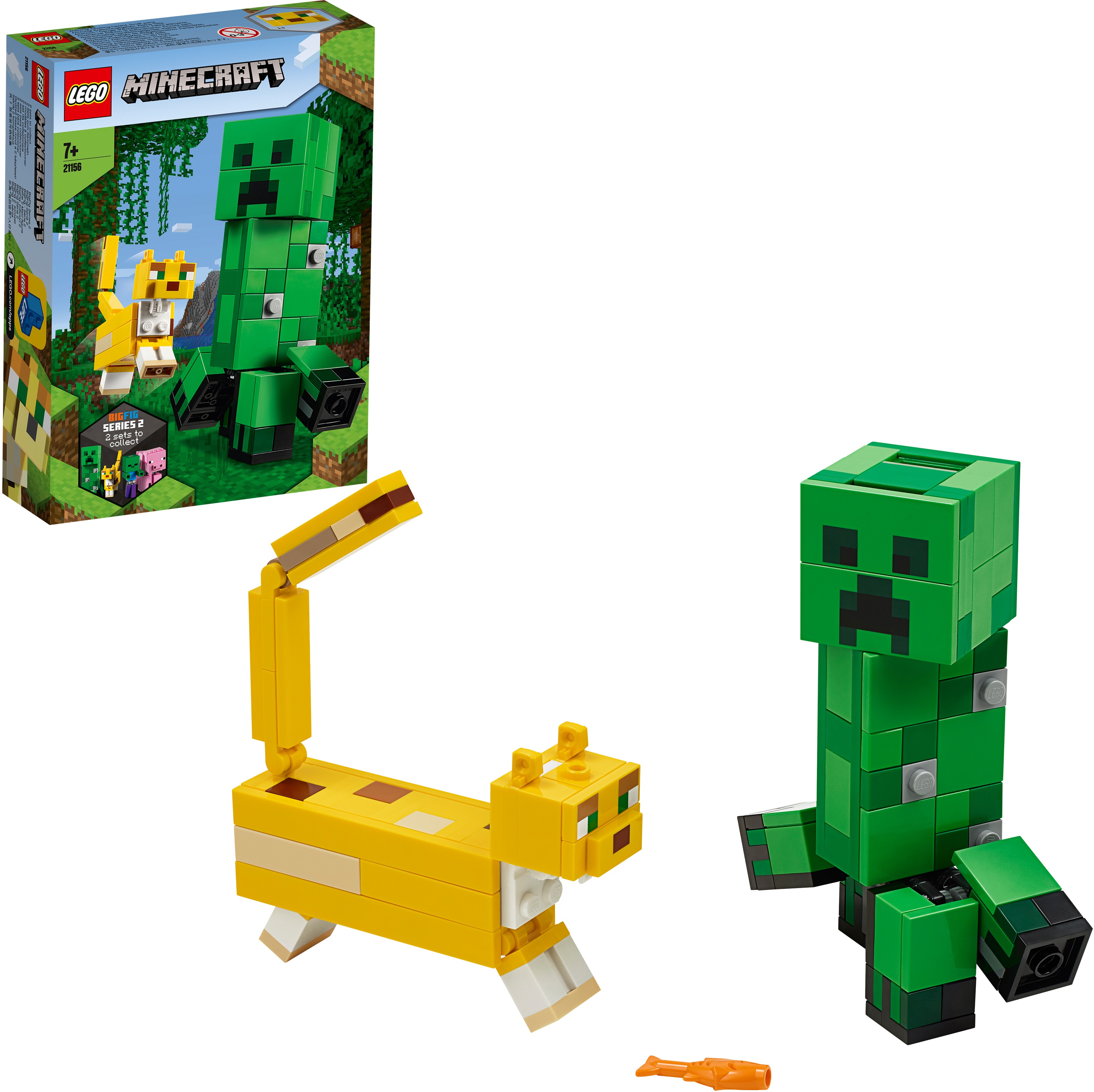 LEGO® Konstruktionsspielsteine 'BigFig Creeper™ und Ozelot (21156), LEGO® Minecraft™', Kunststoff, (184-tlg.)