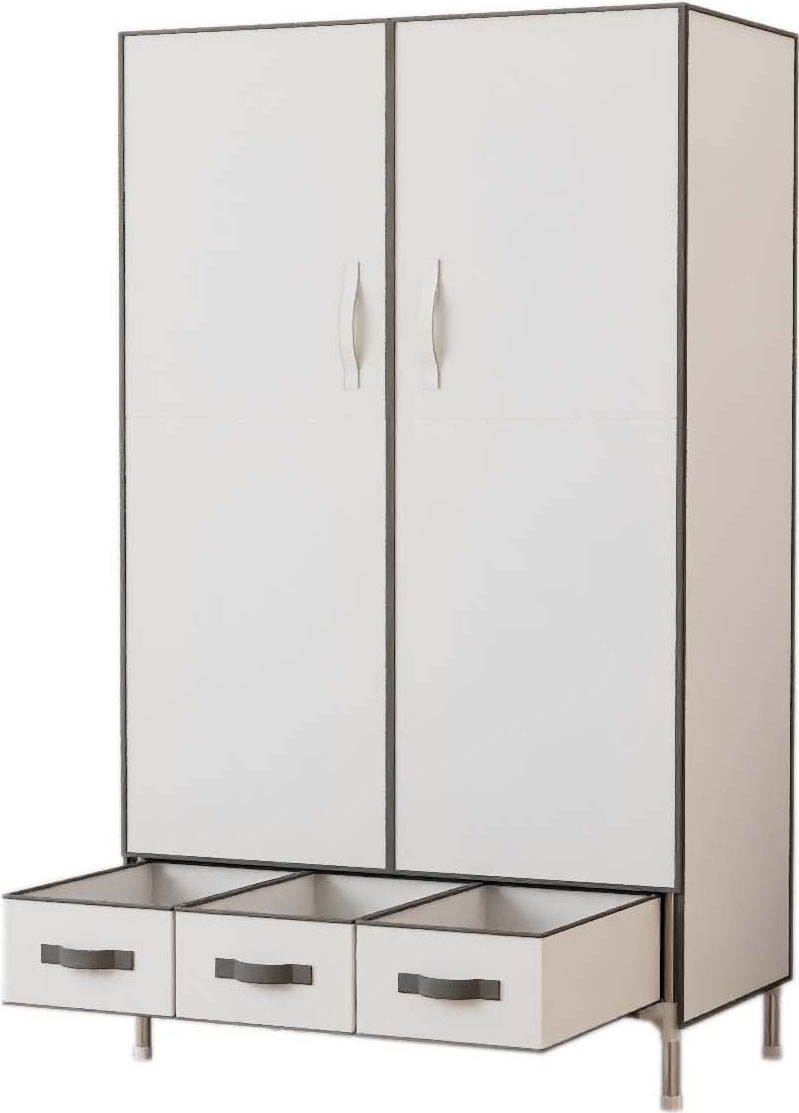 INOSIGN Kleiderschrank »Stockholm Stoffkleiderschrank Bestseller in diversen Ausführungen« Stabiler Schrank mit Türen und Schubladen in vielen Breiten, Schlafzimmer Garderobe Schrank Stoffkleiderschrank mit viel Stauraum