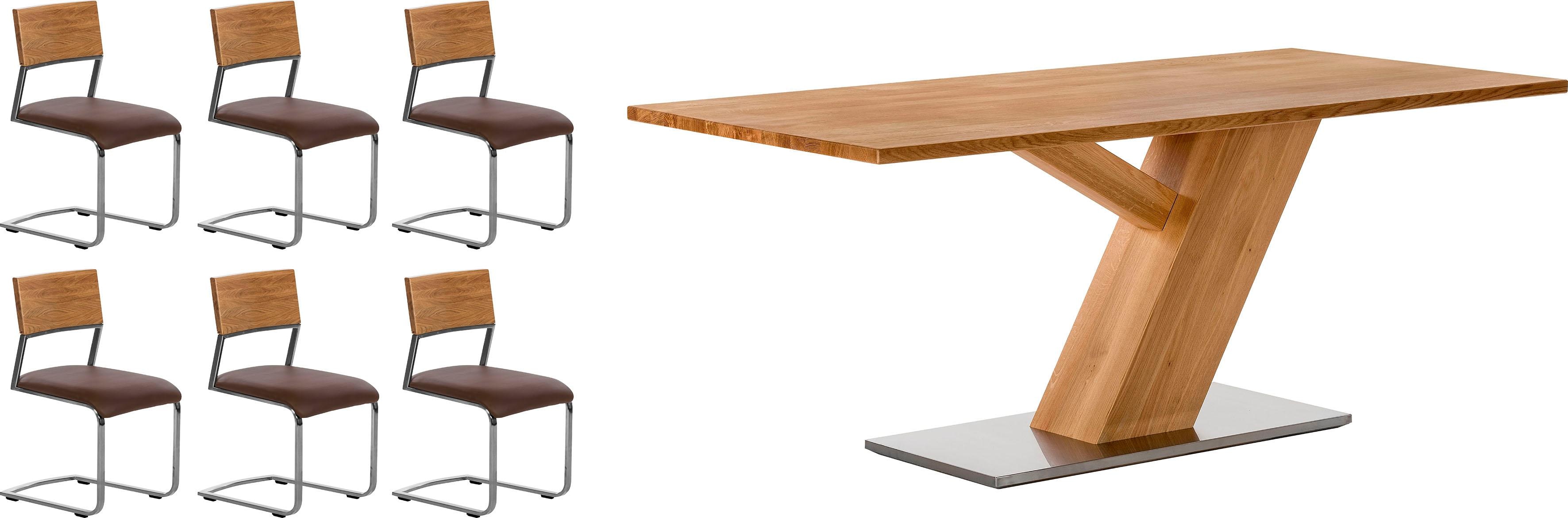 Premium collection by Home affaire Essgruppe, bestehend aus dem Tisch »Ranger« und den Stühlen »Aurea«