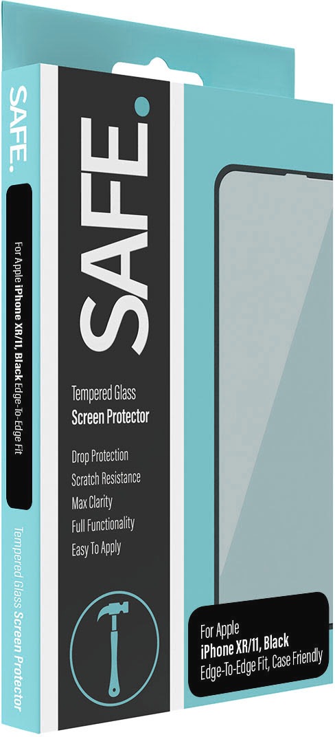 SAFE by PanzerGlass Displayschutzglas »Tempered Glass Screen Protection« für Apple iPhone XR;Apple iPhone 11 Displayschutzfolie, Schutzfolie, Bildschirmschutz, kratz- & stossfest