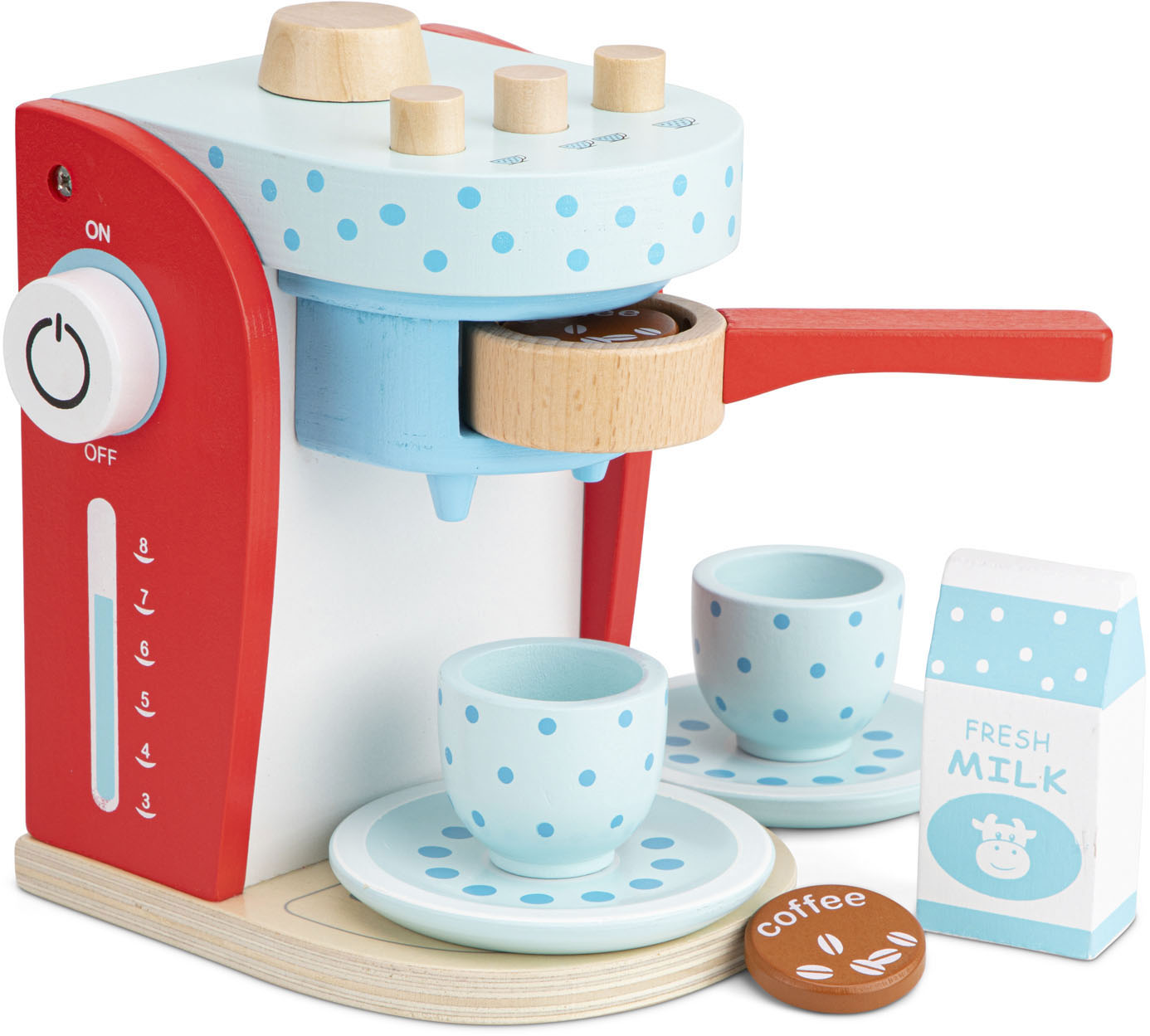 New Classic Toys® Kinder-Kaffeemaschine »Bon Appetit - Kaffeemaschine blau-weiss«
