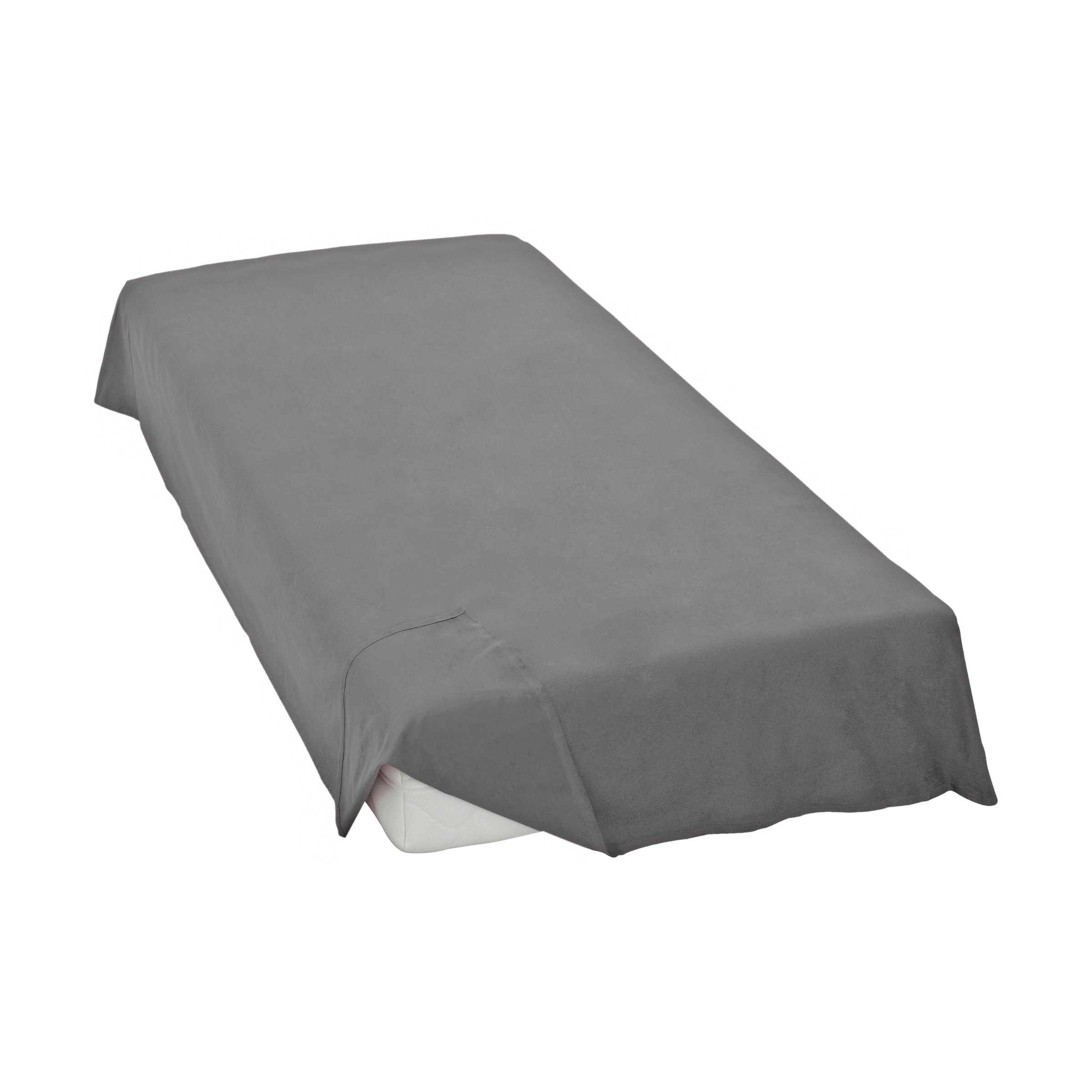 Schlafwelt Betttuch »Sari«, (1 St.), Laken ohne Gummizug, Bettlaken in Renforcé Qualität, für Matratzenhöhe bis zu 23 cm, unifarben, nordisches Wohnen, nachhaltiges Bettlaken 100% Baumwolle, ab Grösse 160x260