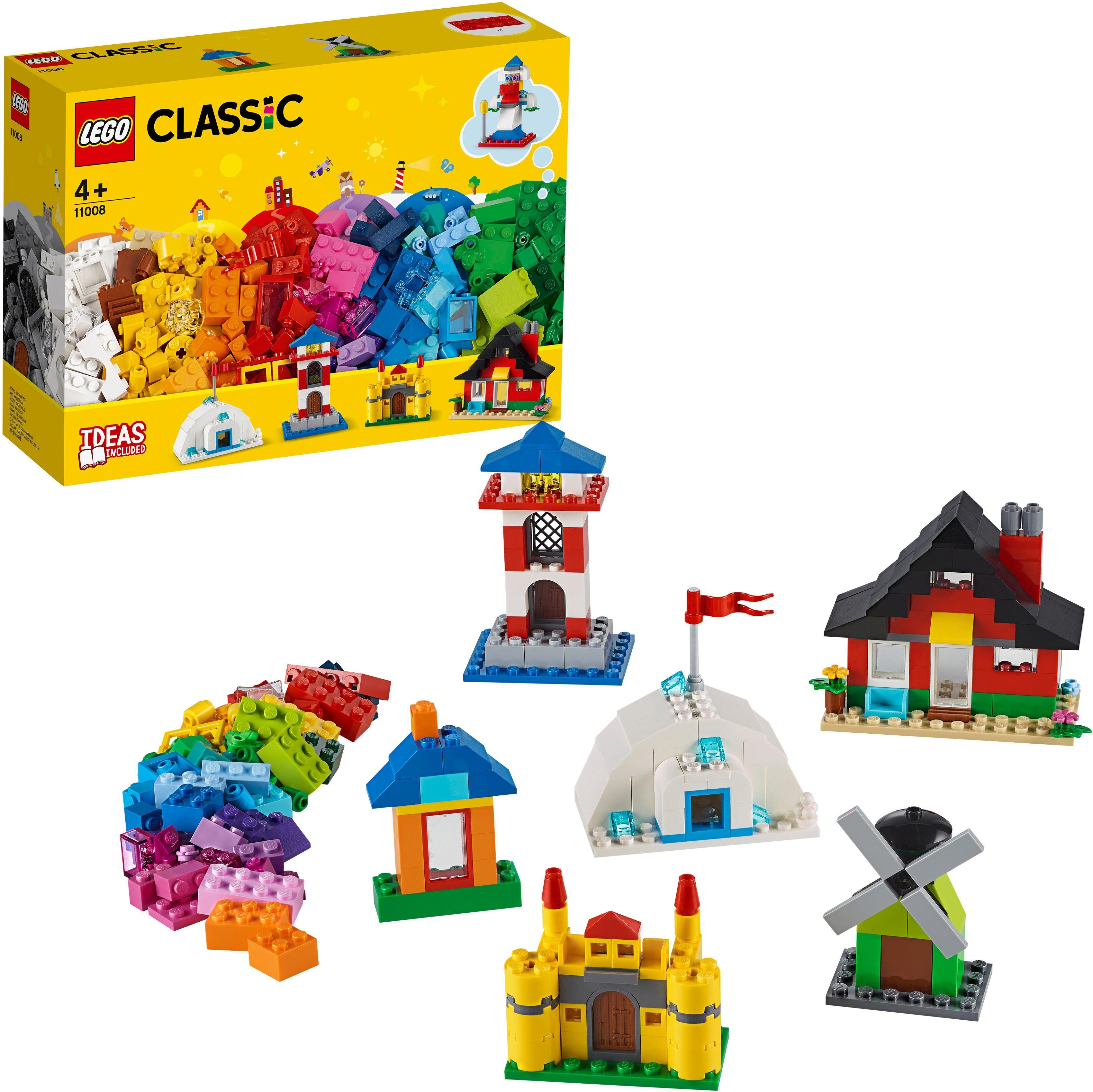 LEGO® Konstruktionsspielsteine 'LEGO® Bausteine - bunte Häuser (11008), LEGO® Classic', Kunststoff, (270-tlg.)