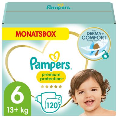 Pampers Premium Protection Windeln, Gr. 6, 13-18kg, Monatsbox (1 x 120 Windeln)
