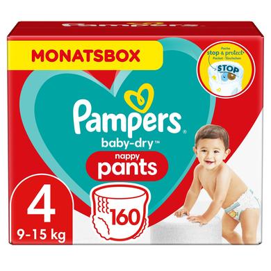 Pampers Baby-Dry Pants, Gr. 4, 9-15kg, Monatsbox (1 x 160 Höschenwindeln)