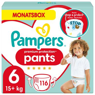 Pampers Premium Protection Pants, Gr. 6, 15+kg, Monatsbox (1 x 116 Höschenwindeln)