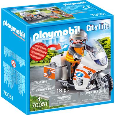 PLAYMOBIL® City Life Notarzt-Motorrad mit Blinklicht 70051
