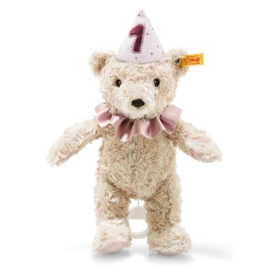 Steiff 1.Geburtstag Teddybär Mädchen Spieluhr, rosa, 26 cm