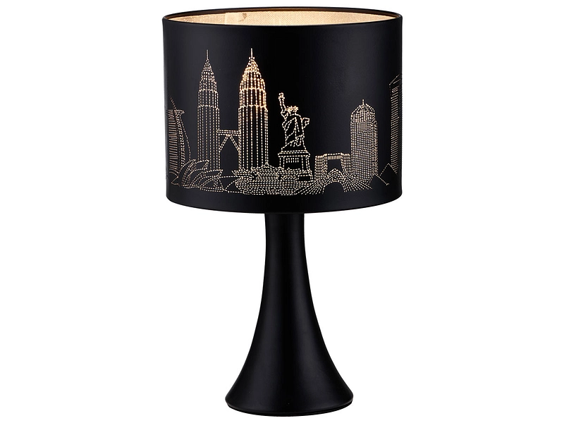 Lampe à poser CITY 30cm 40W noir