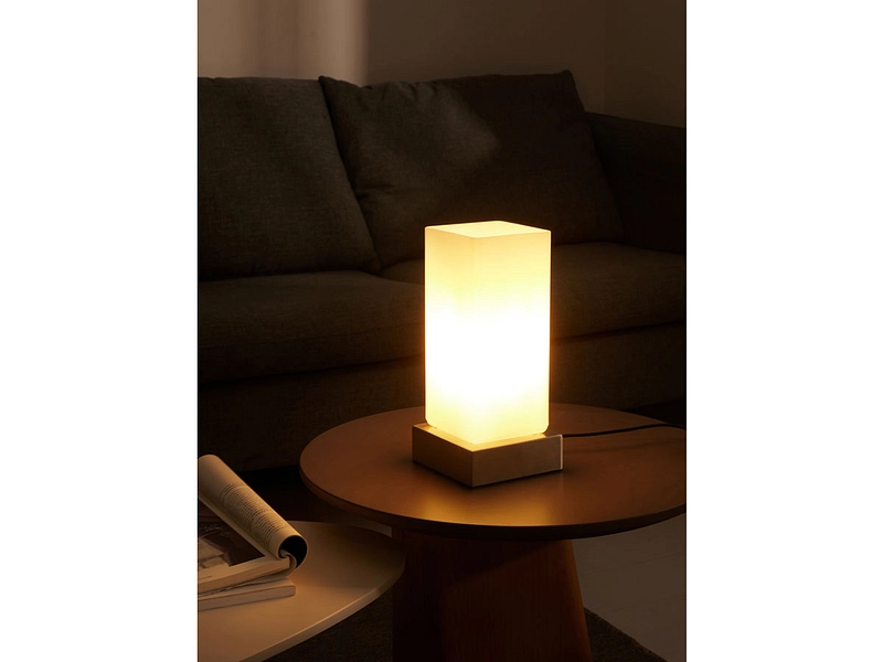 Lampe à poser BLOCO 26cm 40W blanc