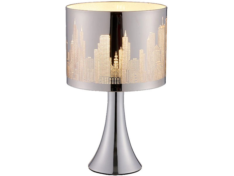 Lampe à poser LED BUILDI 29cm 40W argenté