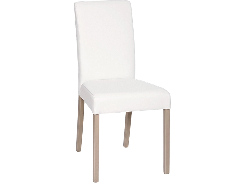 Stuhl ROMY Synthetisches Leder weiss