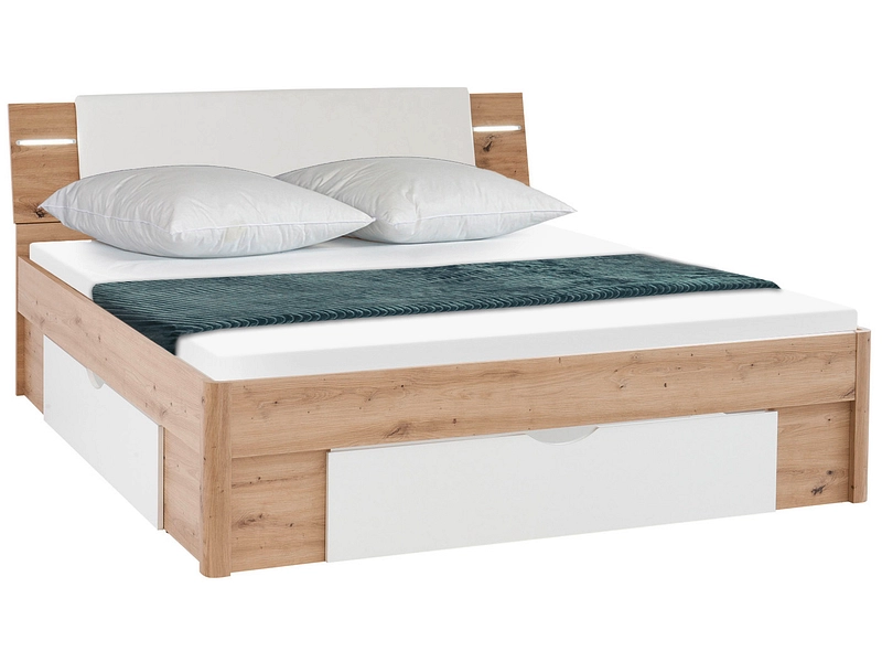 Bett FLORA 180x200cm dekor eiche