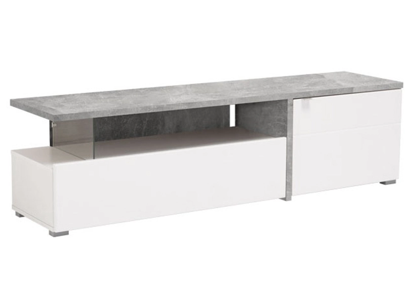 TV-Möbel FORTUNE 160.5cm weiss glänzend