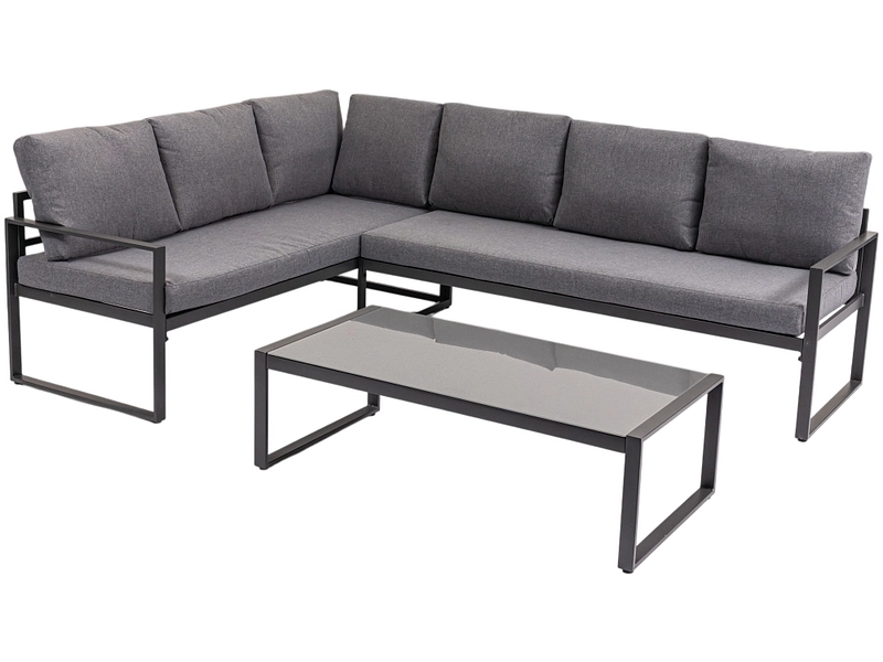 Garten-Set LEIPZIG Metall anthrazit