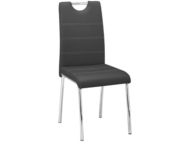 Stuhl ARIMA Synthetisches Leder grau