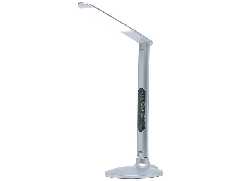 Lampe de bureau LED CLOCK 75cm 5W argenté
