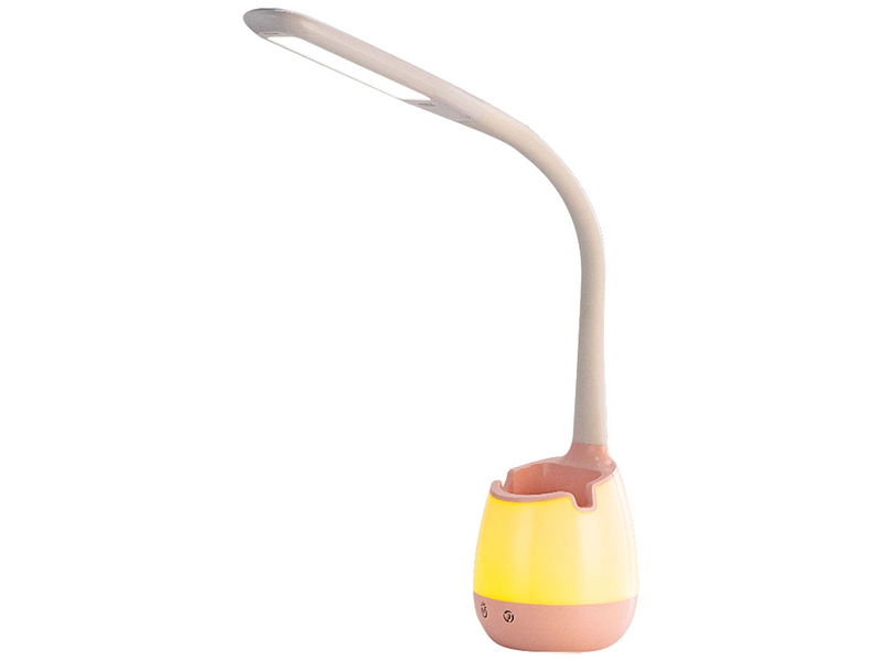 Lampe de bureau LED CLEO 40cm 8W rose
